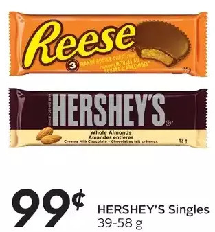 Sobeys Hershey's Singles offer