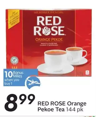 Sobeys Red Rose Orange Pekoe Tea offer