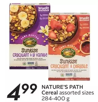 Sobeys Nature's Path Cereal offer