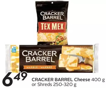 Sobeys Cracker Barrel Cheese or Shreds offer