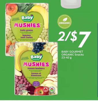 Sobeys Baby Gourmet Organic Snacks offer