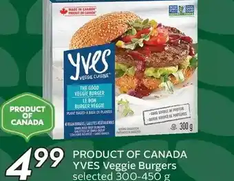 Sobeys Yves Veggie Burgers offer