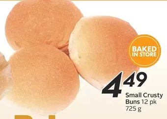 Sobeys Small Crusty Buns offer