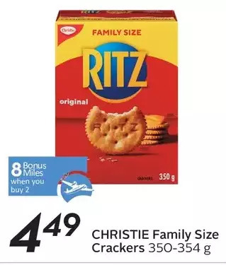 Sobeys Christie Family Size Crackers offer