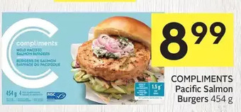 Compliments Pacific Salmon Burgers