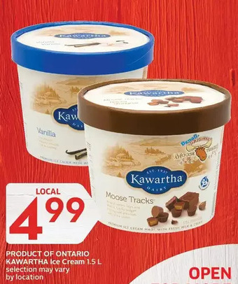 Foodland Kawartha Ice Cream offer