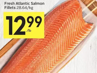 Foodland Fresh Atlantic Salmon Fillets offer