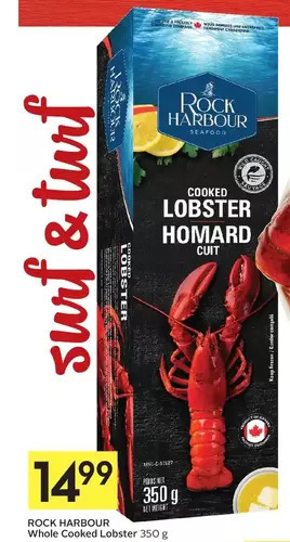 Foodland Rock Harbour Whole Cooked Lobster offer
