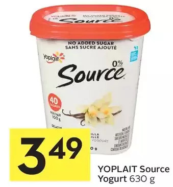 Foodland Yoplait Source Yogurt offer