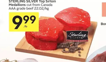 Foodland Sterling Silver Top Sirloin Medallions offer