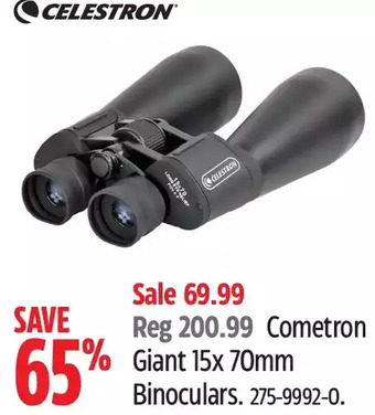 Canadian Tire Celestron Cometron Giant 15X 70Mm Binoculars offer