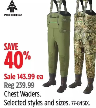 Canadian Tire Woods Chest Waders offer