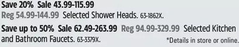 Canadian Tire Shower Heads | Kitchen and Bathroom Faucets offer