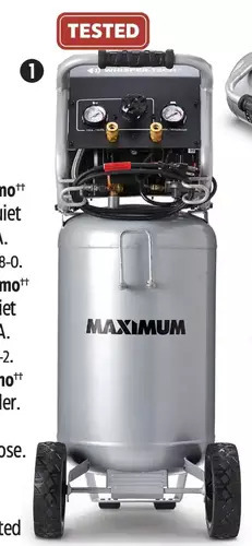 Canadian Tire Maximum 15-Gallon Quiet Compressor. Only 70 dBA. 4.0 CFM @ 90 Psi offer