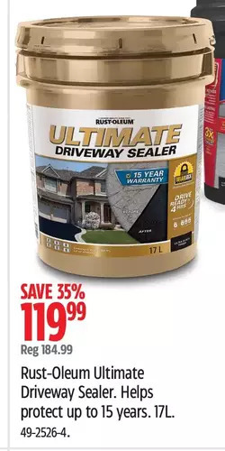 Canadian Tire Rust-Oleum Ultimate Driveway Sealer. offer
