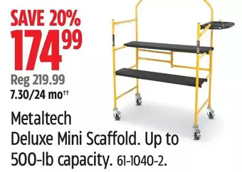 Canadian Tire Metaltech Deluxe Mini Scaffold offer
