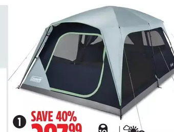 Canadian Tire Coleman Skylodge Cabin Tent with Convertible Screen Room offer
