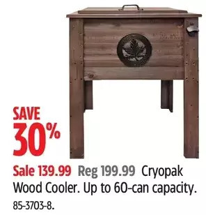 Canadian Tire Cryopak Wood Cooler offer