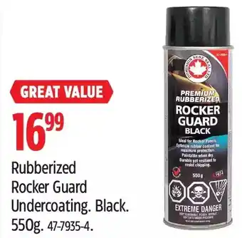 Canadian Tire Rubberized Rocker Guard Undecoating offer