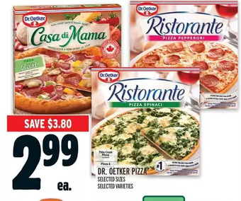 Metro Dr. Oetker Pizza offer