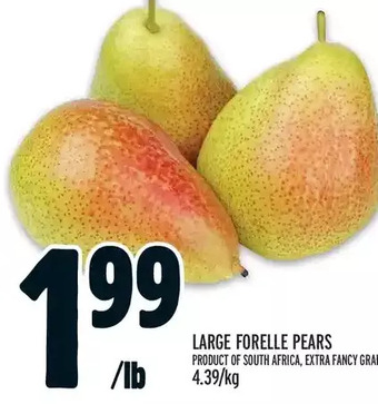 Metro Large Forelle Pears offer
