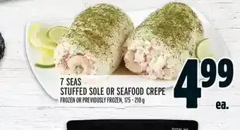 Metro 7 Seas Stuffed Sole or Seafood Crepe offer