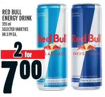 Metro Red Bull Energy Drink offer