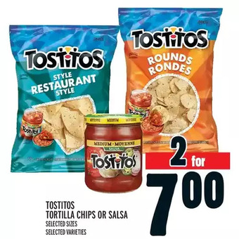Metro Tostitos Tortilla Chips or Salsa offer