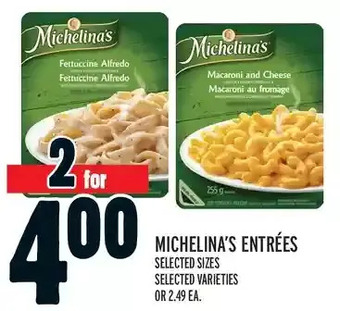 Metro Michelina's Entrées offer