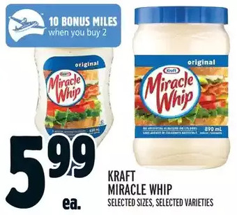 Metro Kraft Miracle Whip offer