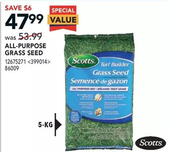 RONA Scotts All-Purpose Grass Seed offer