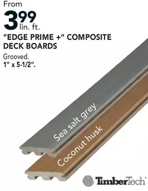 RONA "Edge Prime +" Composite Deck Boards offer