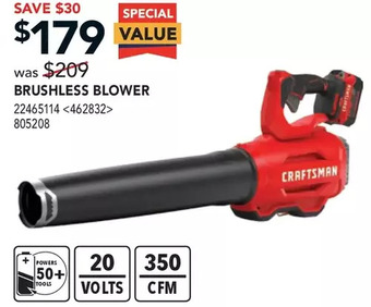 RONA Craftsman Brushless Blower offer