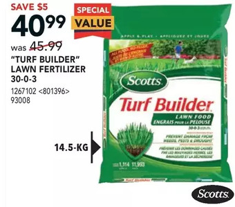 RONA Scotts "Turf Builder" Lawn Fertilizer offer