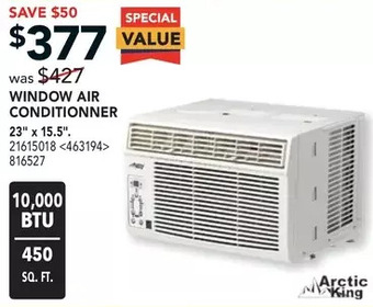 Lowe's Arctic King Window Air Conditioner offer
