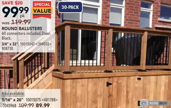 Lowe's Round Balusters offer