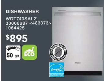 Lowe's Whirlpool Dishwasher offer