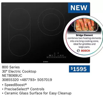 Lowe's Bosch 800 Series 30" Electric Cooktop offer