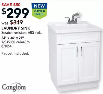 Lowe's Laundry Sink offer