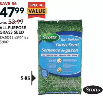 Lowe's Scotts All-Purpose Grass Seed offer