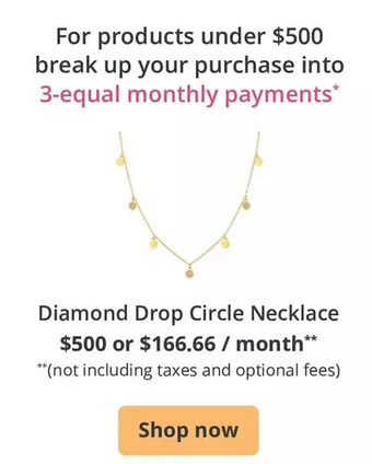 Charm Diamond Diamond Drop Circle Necklace offer