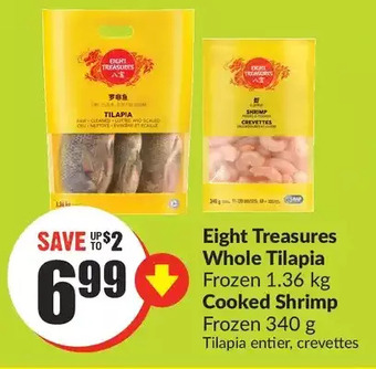 FreshCo Eight Treasures Whole Tilapia, Cooked Shrimp offer