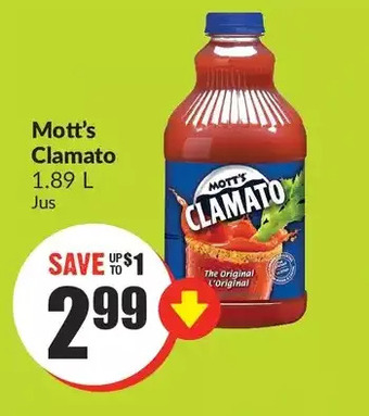 FreshCo Mott's Clamato offer