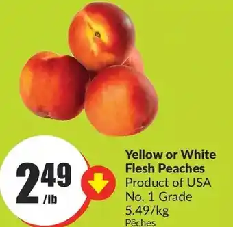 FreshCo Yellow or White Fresh Peaches offer