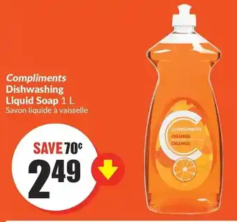 FreshCo Compliments Dishwashing Liquid Soap offer