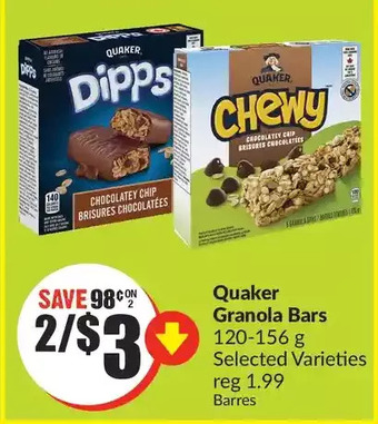 FreshCo Quaker Granola Bars offer