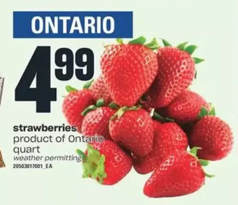Valu-mart Strawberries offer