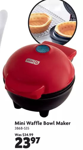 Home Hardware Mini Waffle Bowl Maker offer
