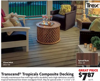 Home Hardware Transcend Tropicals Composite Decking offer