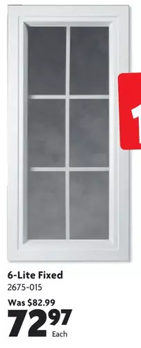 Home Hardware Vinyl Shed Windows: 6-Lite Fixed offer